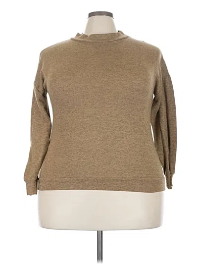 Pre-owned Unbranded Turtleneck Sweater In Tan