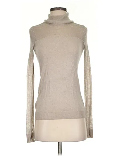 Pre-owned Unbranded Turtleneck Sweater In Tan