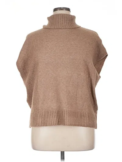 Pre-owned Unbranded Turtleneck Sweater In Tan