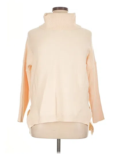 Pre-owned Unbranded Turtleneck Sweater In Tan