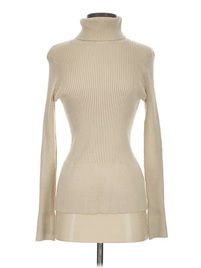 Pre-owned Unbranded Turtleneck Sweater In Tan