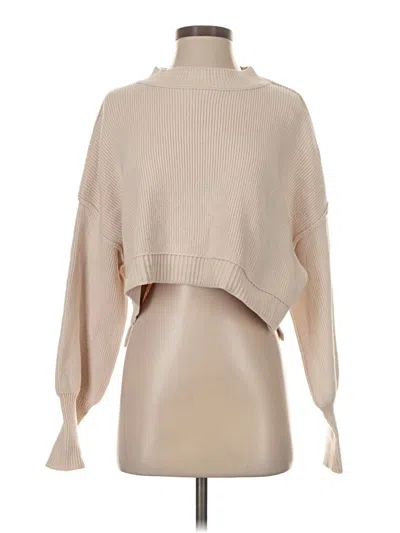 Pre-owned Unbranded Turtleneck Sweater In Tan