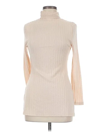 Pre-owned Unbranded Turtleneck Sweater In Tan