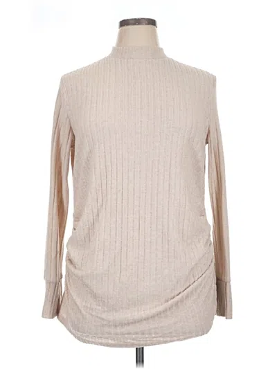 Pre-owned Unbranded Turtleneck Sweater In Tan