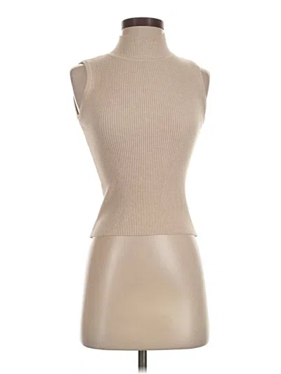 Pre-owned Unbranded Turtleneck Sweater In Tan