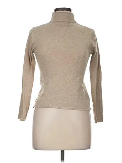 Pre-owned Unbranded Turtleneck Sweater In Tan