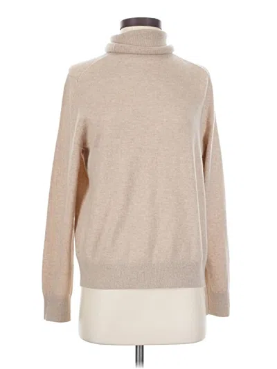 Pre-owned Unbranded Turtleneck Sweater In Tan