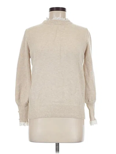 Pre-owned Unbranded Turtleneck Sweater In Tan
