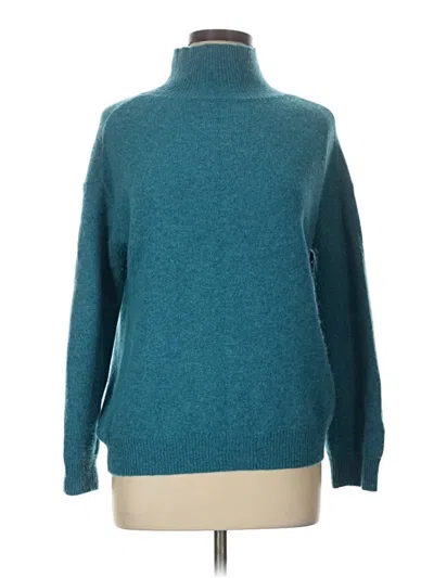 Pre-owned Unbranded Turtleneck Sweater In Teal