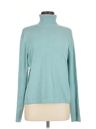 Pre-owned Unbranded Turtleneck Sweater In Teal
