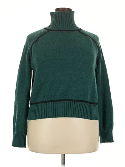 Pre-owned Unbranded Turtleneck Sweater In Teal