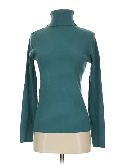 Pre-owned Unbranded Turtleneck Sweater In Teal
