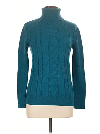 Pre-owned Unbranded Turtleneck Sweater In Teal