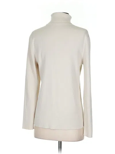 Pre-owned Unbranded Turtleneck Sweater In White