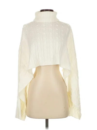 Pre-owned Unbranded Turtleneck Sweater In White