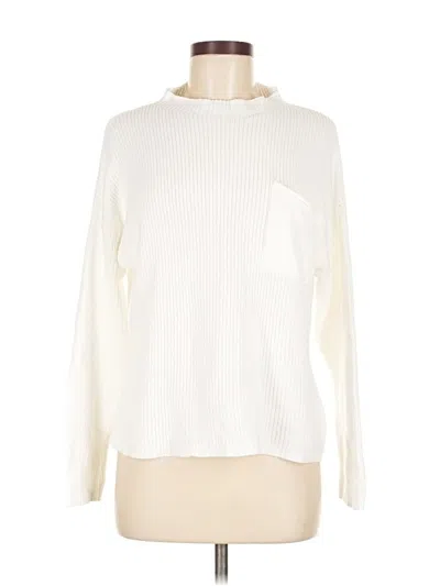 Pre-owned Unbranded Turtleneck Sweater In White