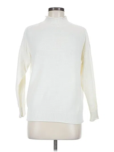 Pre-owned Unbranded Turtleneck Sweater In White
