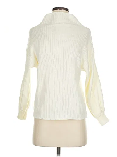 Pre-owned Unbranded Turtleneck Sweater In White