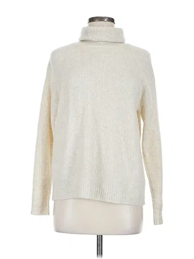 Pre-owned Unbranded Turtleneck Sweater In White