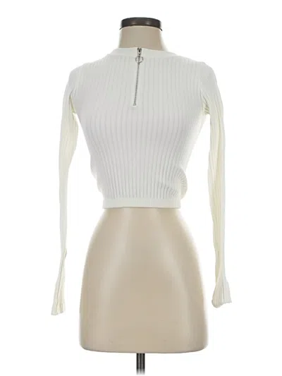 Pre-owned Unbranded Turtleneck Sweater In White