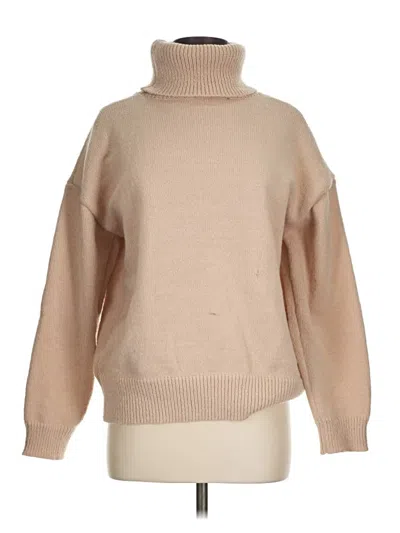 Pre-owned Unbranded Turtleneck Sweater In White