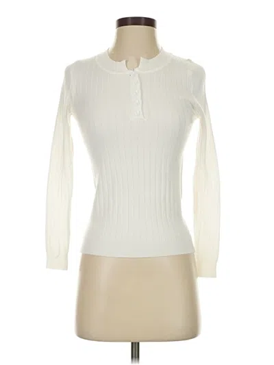 Pre-owned Unbranded Turtleneck Sweater In White