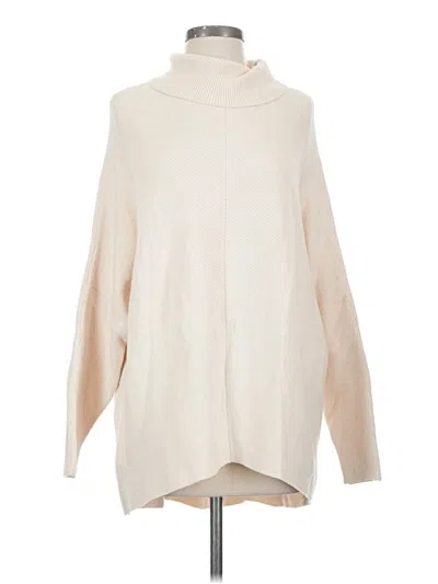 Pre-owned Unbranded Turtleneck Sweater In White