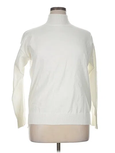 Pre-owned Unbranded Turtleneck Sweater In White