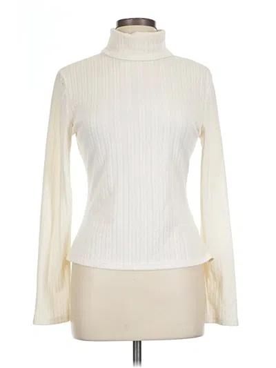 Pre-owned Unbranded Turtleneck Sweater In White