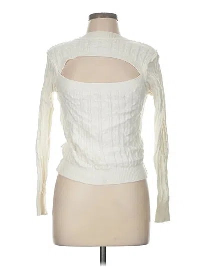 Pre-owned Unbranded Turtleneck Sweater In White