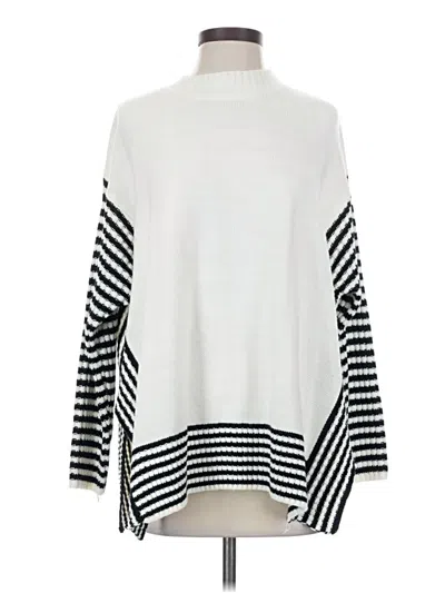 Pre-owned Unbranded Turtleneck Sweater In White