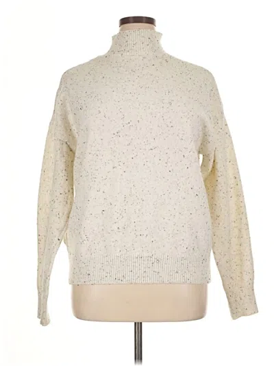 Pre-owned Unbranded Turtleneck Sweater In White