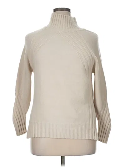 Pre-owned Unbranded Turtleneck Sweater In White