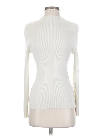 Pre-owned Unbranded Turtleneck Sweater In White