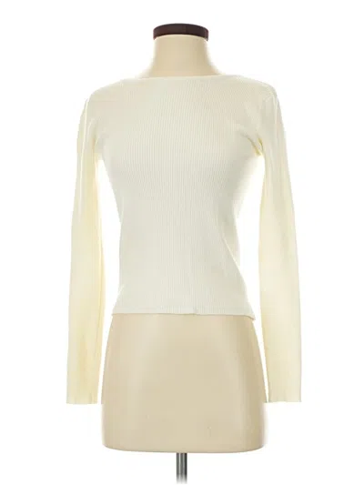 Pre-owned Unbranded Turtleneck Sweater In White