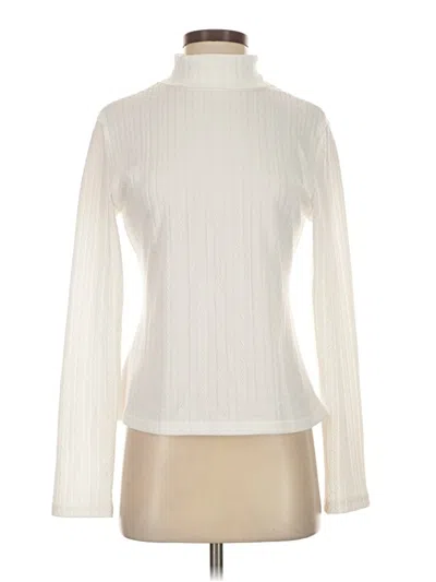 Pre-owned Unbranded Turtleneck Sweater In White