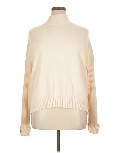 Pre-owned Unbranded Turtleneck Sweater In White