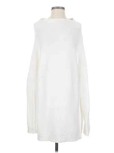 Pre-owned Unbranded Turtleneck Sweater In White