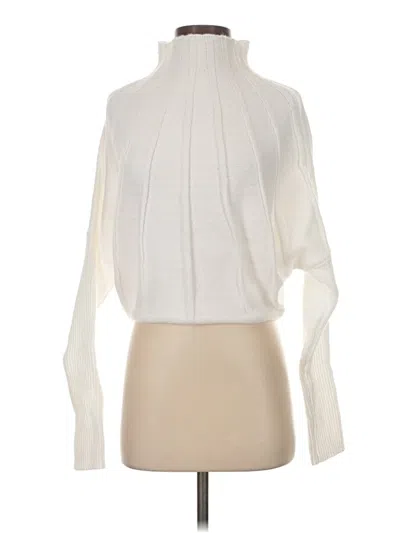 Pre-owned Unbranded Turtleneck Sweater In White