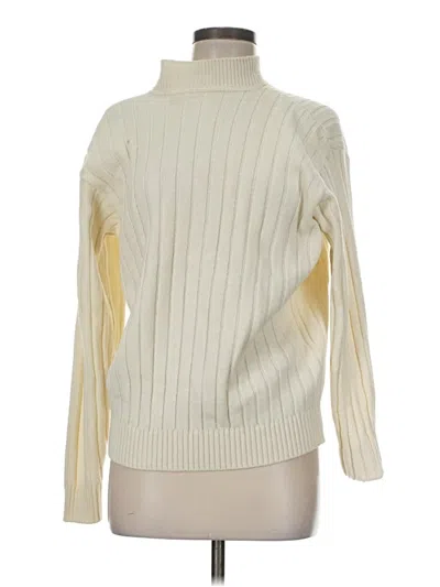 Pre-owned Unbranded Turtleneck Sweater In White