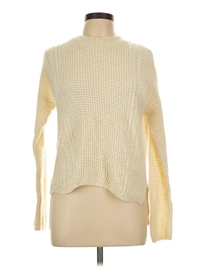 Pre-owned Unbranded Turtleneck Sweater In White