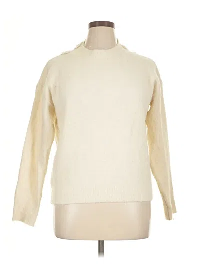 Pre-owned Unbranded Turtleneck Sweater In White