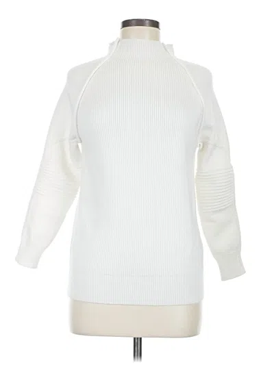 Pre-owned Unbranded Turtleneck Sweater In White