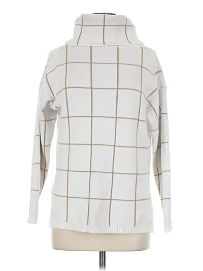Pre-owned Unbranded Turtleneck Sweater In White