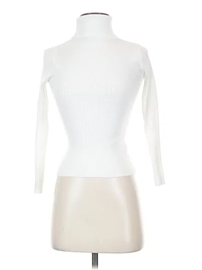 Pre-owned Unbranded Turtleneck Sweater In White