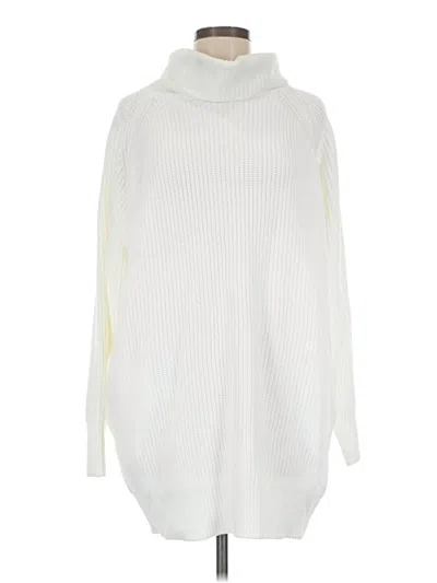 Pre-owned Unbranded Turtleneck Sweater In White