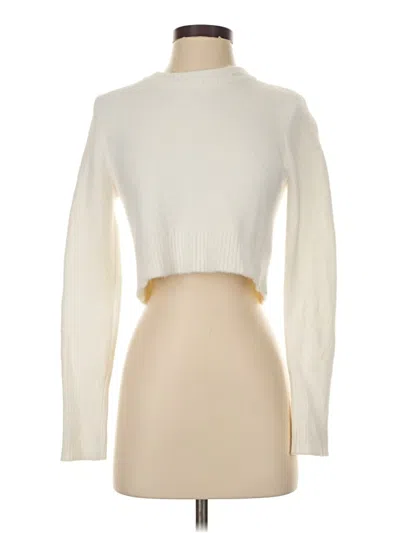 Pre-owned Unbranded Turtleneck Sweater In White