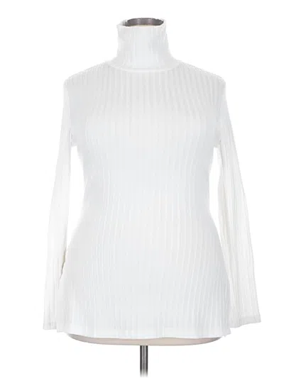 Pre-owned Unbranded Turtleneck Sweater In White
