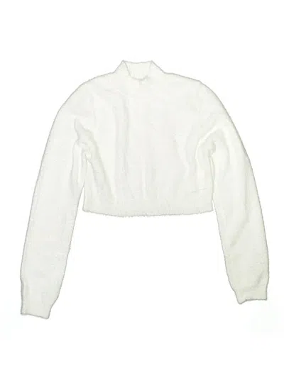Pre-owned Unbranded Kids' Turtleneck Sweater In White