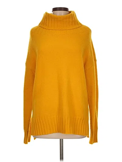 Pre-owned Unbranded Turtleneck Sweater In Yellow